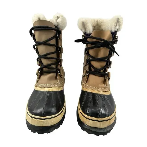 VTG Sorel Caribou Kaufman Canada Insulated Leather
Winter Boots Waterproof Sz 8 - Picture 6 of 13